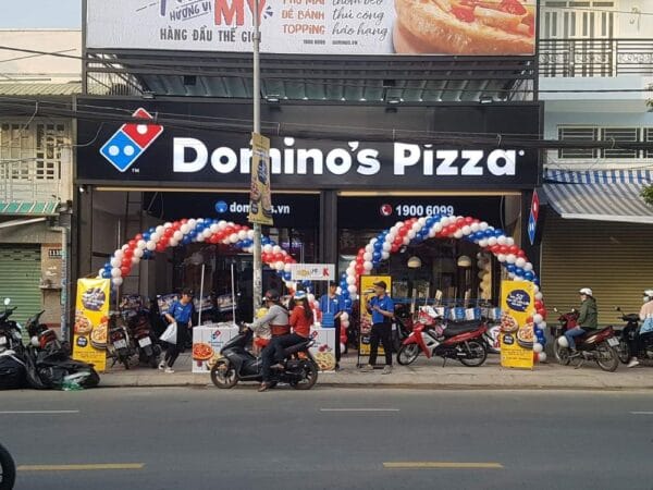 Cổng chào sự kiện kép trang trí Domino Pizza BBX177