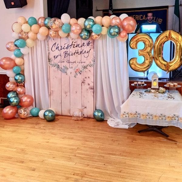 Trang trí sinh nhật chủ đề giáng sinh BBX149 góc nhìn 1