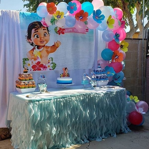 Trang trí sinh nhật trọn gói Baby Moana góc nhìn 1 Trang trí sinh nhật trọn gói Baby Moana góc nhìn 1