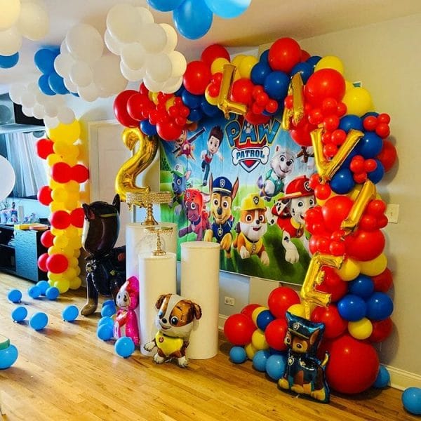 Trang trí sinh nhật trọn gói cho bé trai đơn giản chủ đề patrol BBX205-góc nhìn 1