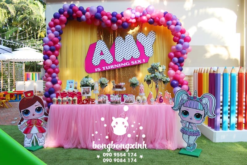 Bàn quà sinh nhật củ mả đẹp chủ để LOL Surprise BQ166 Bàn quà sinh nhật củ mả đẹp chủ để LOL Surprise BQ166