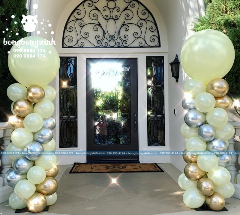 Trụ bong bóng đón khách sự kiện TBB146