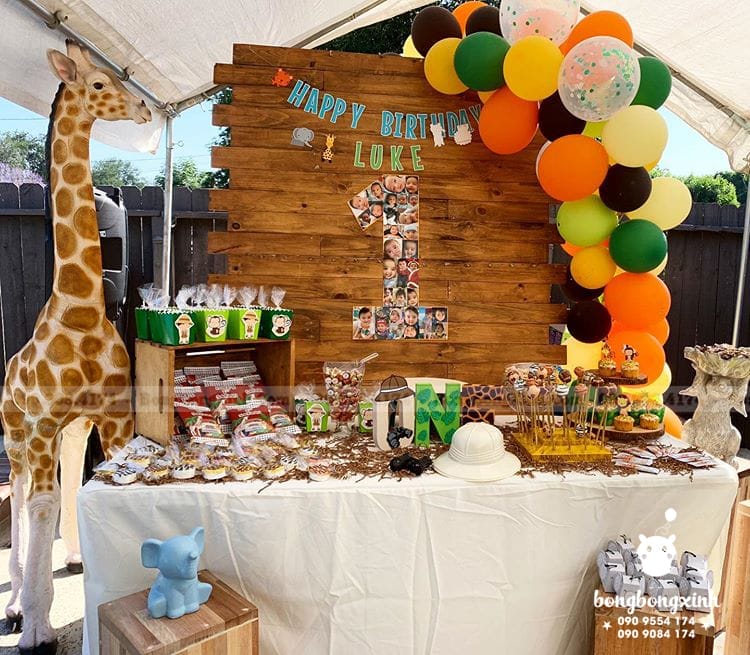 Bàn sinh nhật chủ đề muôn thú dành cho các bé mê động vật BQ236 Bàn sinh nhật chủ đề muôn thú dành cho các bé mê động vật BQ236