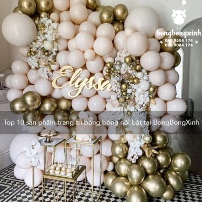 Top 10 sản phẩm trang trí bong bóng nổi bật tại BongBongXinh
