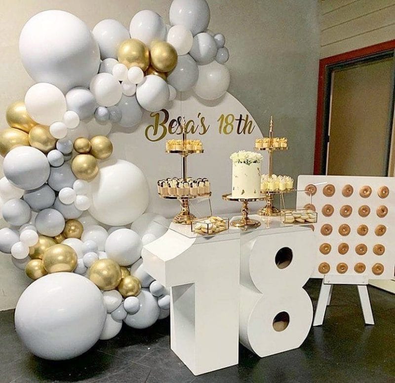 Backdrop sinh nhật 18 tuổi