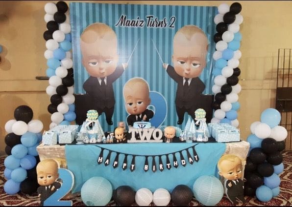 Backdrop sinh nhật chủ đề Big Boss cho bé trai 2 tuổi Backdrop sinh nhật chủ đề Big Boss cho bé trai 2 tuổi