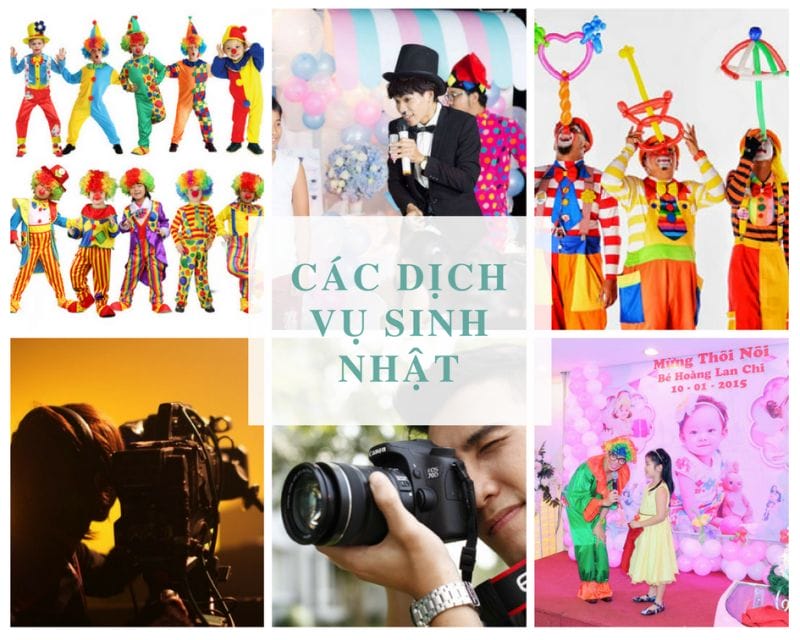 Các dịch vụ sinh nhật đi kèm