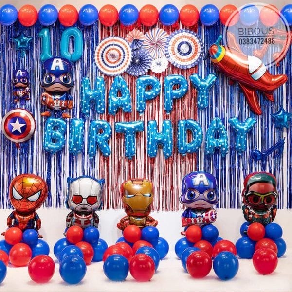 Set trang trí sinh nhật siêu nhân