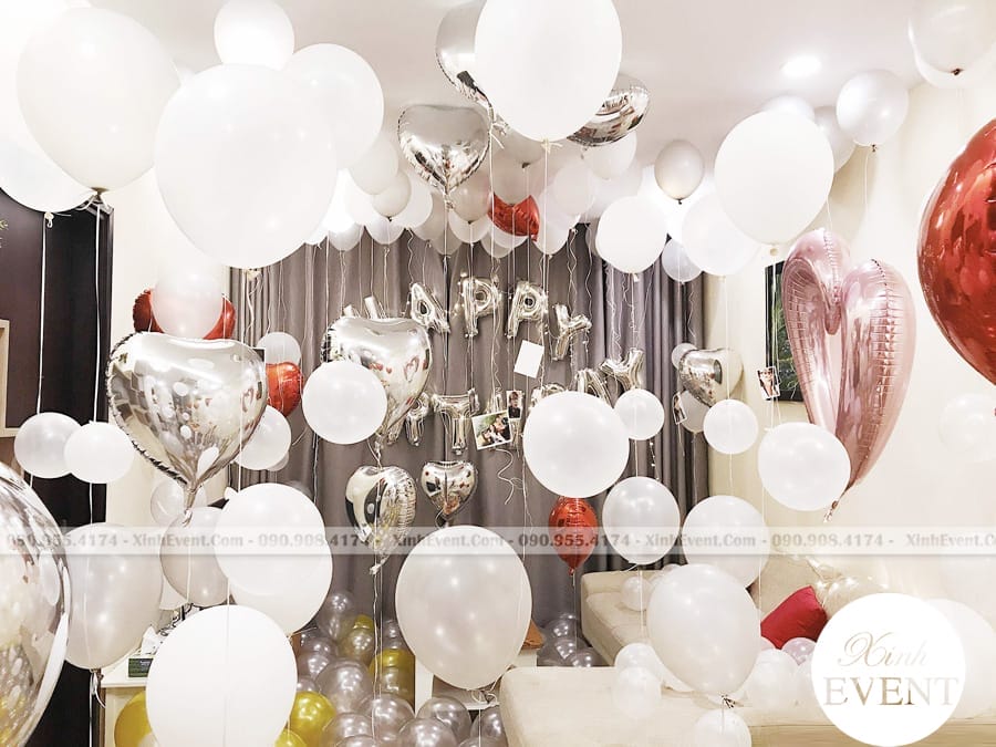 Trang trí phòng sinh nhật cho bé với bong bóng xinh đẹp