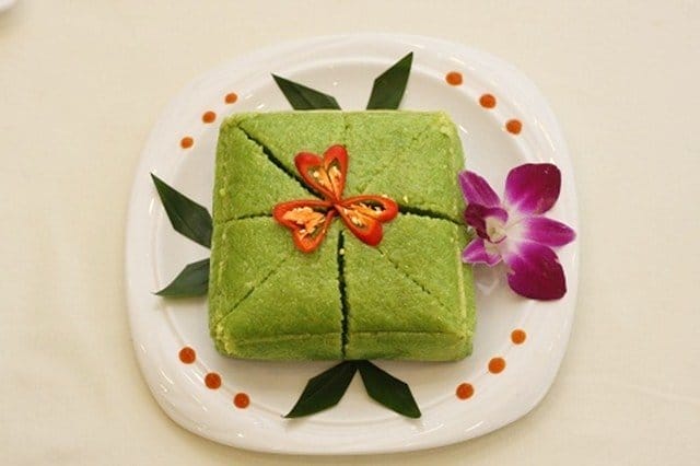 Trang trí món ăn ngày tết với Bánh Chưng
