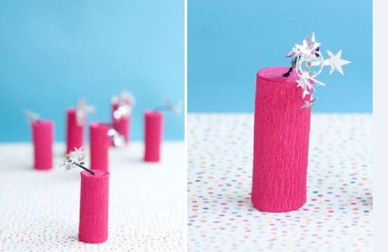 Trang trí tết với pháo giấy - handmade Trang trí tết với pháo giấy - handmade