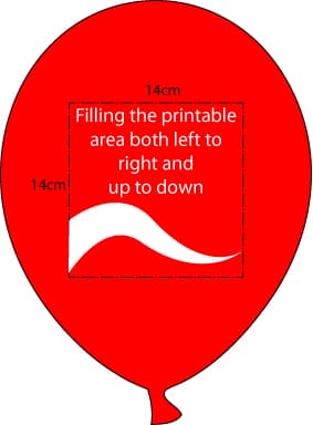 Vị trí in bong bóng logo