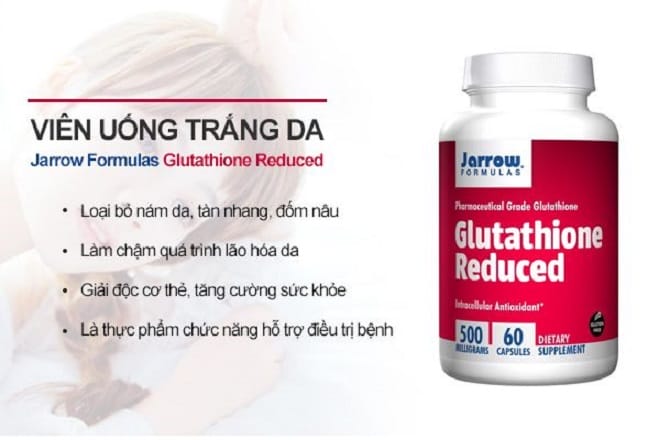 giảm liều lượng glutathione jarrow