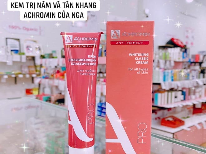 Thành phần kem Achromin đặc trị nám và tàn nhang