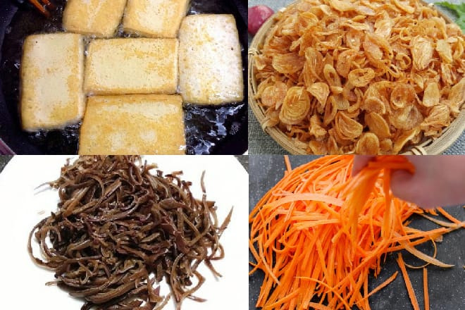 Đậu que chiên trước