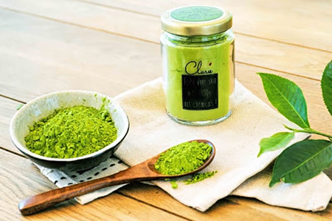 trà xanh bot tri tan