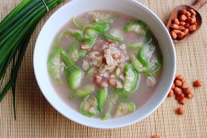 Canh mướp đậu phộng