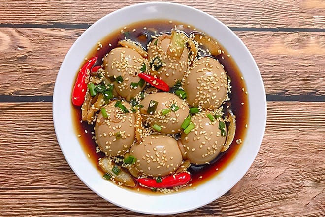 Cách làm trứng ngâm xì dầu siêu hấp dẫn Việt Nam