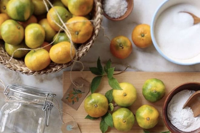 Cách làm mứt trái cây nguyên chất không bị đắng Nguyen lieu là nhà tài trợ