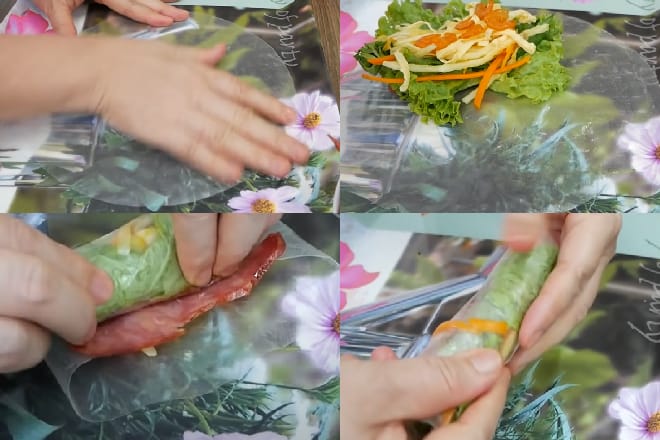 Bí đỏ: 3 cách làm mặn - ngọt Bánh tráng cuốn thịt bò