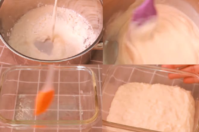 5 cách làm sữa tươi giòn tan tại nhà cực béo ngậy Trộn bột