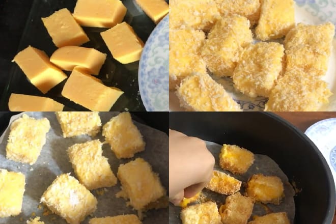 5 cách làm sữa tươi giòn tan tại nhà cực béo ngậy Chiên trong nồi chiên không dầu