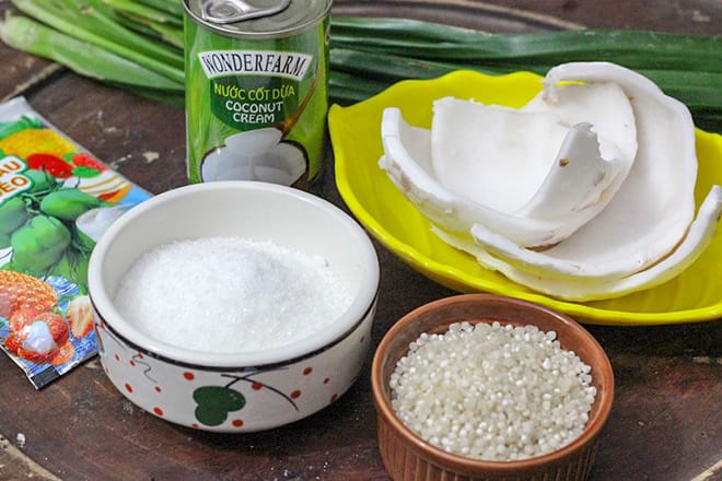Cách làm chè dừa chuẩn vị Hải Phòng tại nhà văn phòng trung úy