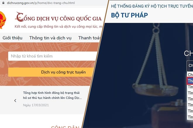 Hướng dẫn cách làm giấy khai sinh mới nhất cho con Hệ thống đăng ký hộ tịch trực tuyến và Cổng Dịch vụ công quốc gia