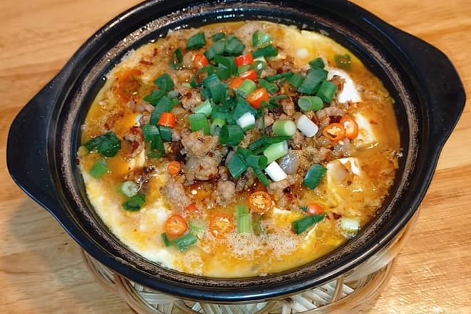 Đậu hũ non sốt thịt bằm