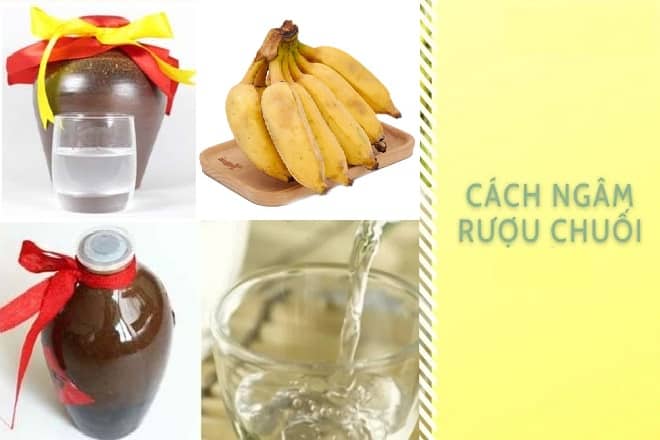 Cách làm rượu chuối hột chín