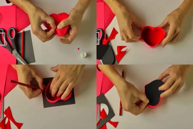 cắt và dán hộp quà 