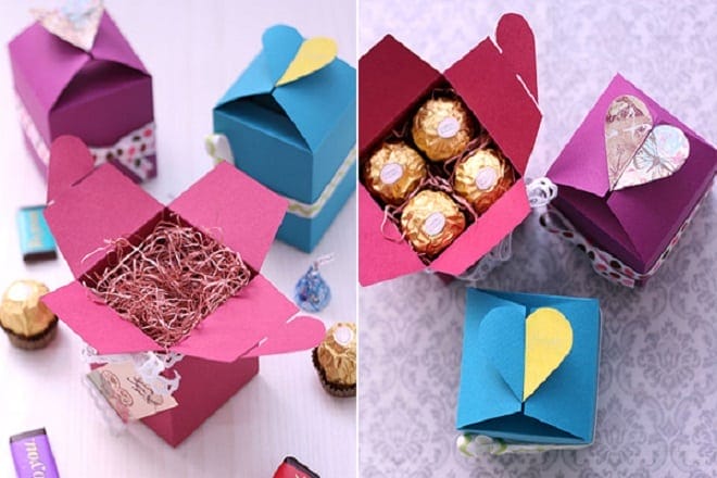 Hộp quà nắp trái tim