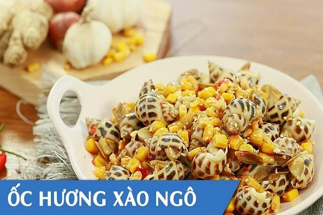 Ốc xào ngô