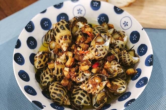Ốc xào ngũ vị