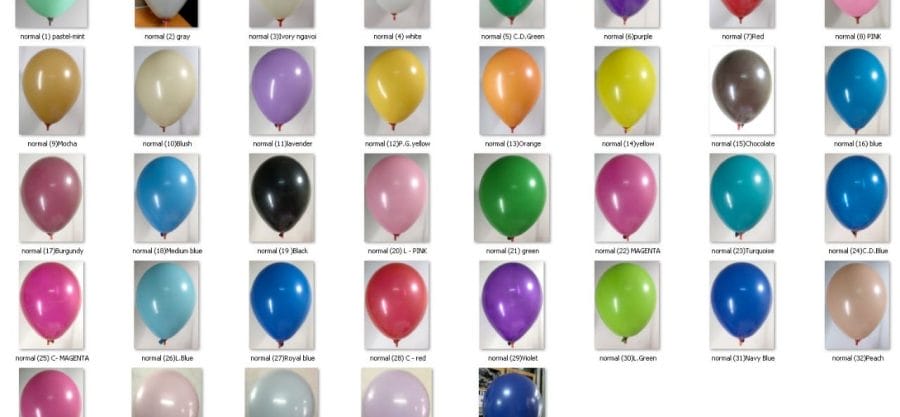 bang màu bong bóng