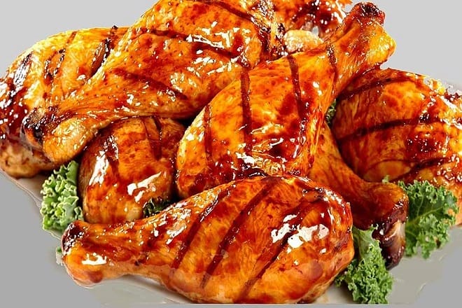 Đùi gà nướng mật ong