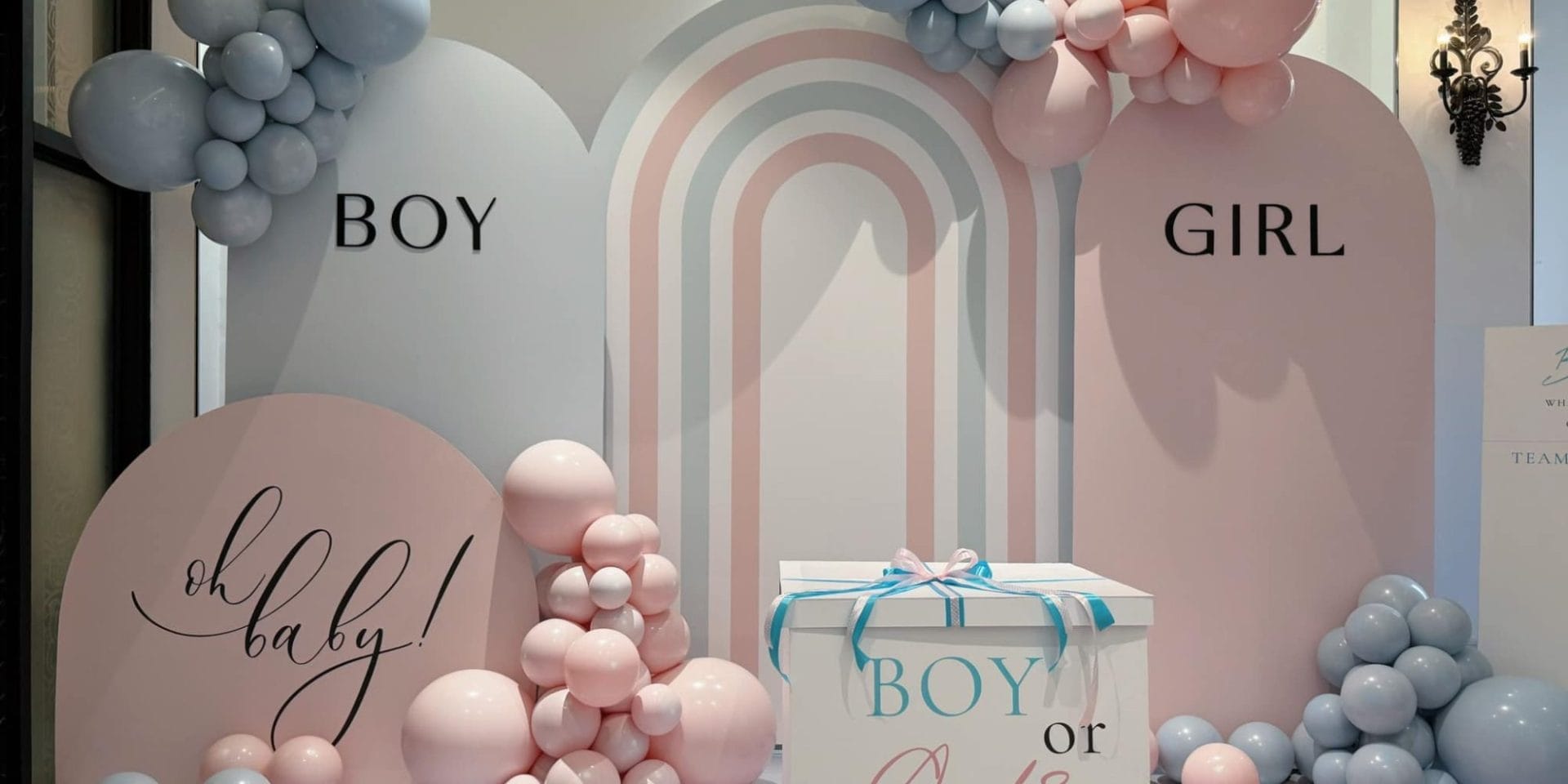 trang tri tiec boy or girl